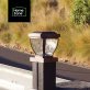 Home Zone Security® 12-Lumen-Each 4 x 4 Solar LED Post Cap Lights (Bronze)