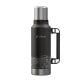 Outdoors Professional Stainless-Steel Termo Classic Vacuum Bottle with Carry Handle (33 Oz.; Black Waves)