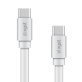 XYST™ 4-Ft. Flat USB-C® to USB-C® Cable, White