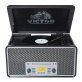 Victor® Monument Dual-Bluetooth® Belt-Drive 8-in-1 Music Center with Turntable, CD, and Cassette Player, VWRP-5000-GR