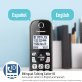 Panasonic® KX-TGD66X Link2Cell Corded Cordless Phone with Call Blocking and Digital Answering System (3 Handset)