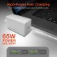 HyperGear® SpeedBoost 65-Watt USB-C® PD GaN Laptop Wall Charger with PPS, White